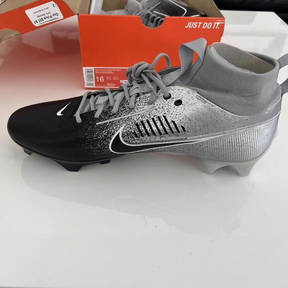 Nike Vapor Edge 360 Pro 2 Grey Black Football Cleats HF3454-003 Men\'s Size 16 main image 5